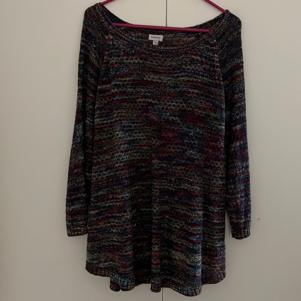 Multi-colored lightweight sweater